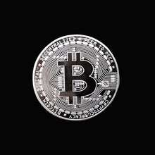 Load image into Gallery viewer, Gold Plated Physical Bitcoins Bit Coin BTC With Case Gift Physical Metal