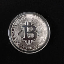 Load image into Gallery viewer, Gold Plated Physical Bitcoins Bit Coin BTC With Case Gift Physical Metal