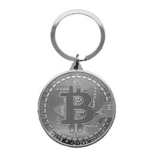 Load image into Gallery viewer, Bitcoin Keychain Gold Plated Bitcoin Coin Key Accessories